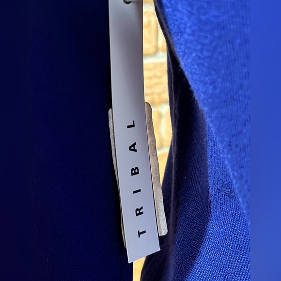 Tribal NWT Royal blue beaded v-neck sweater Size Small -Retails @ $93 - Picture 7 of 9